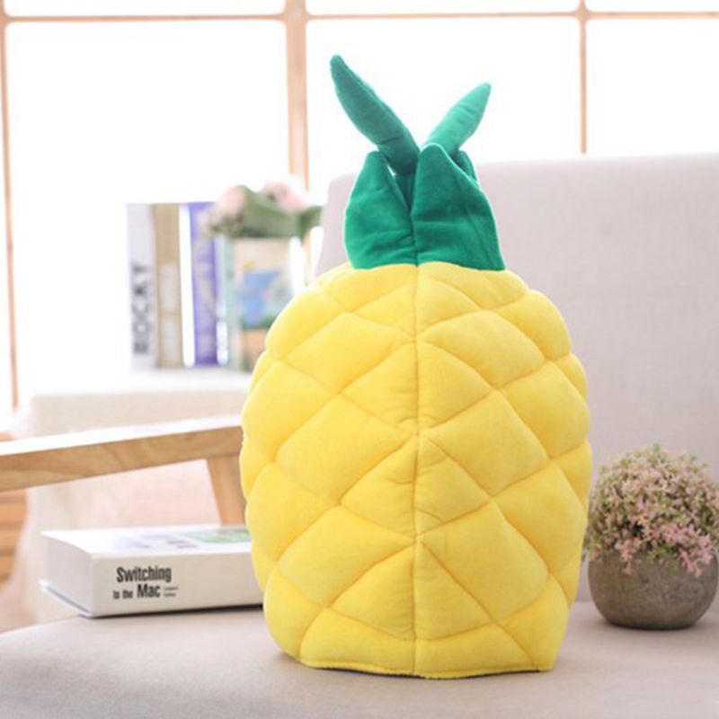 Santa Hat Plush - Funny Pineapple Fruit Plush Hat Christmas