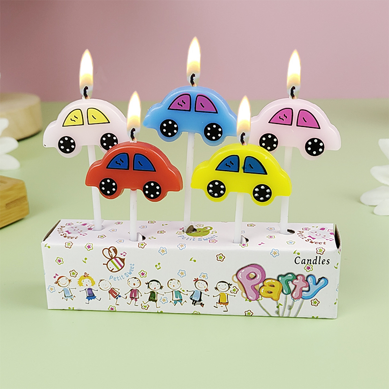 5 Car Candles Children's Birth - Holiday Candle Set ulasan dan harga