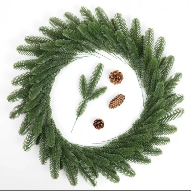 Artificial Pine Branches, Fake - Christmas Wreath Fake ulasan dan harga