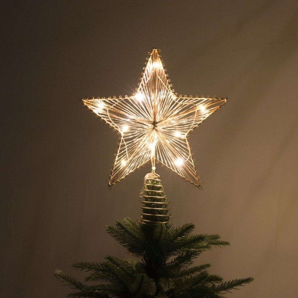 3D Glitter Star Christmas Tree - Star Tree Topper ulasan dan harga