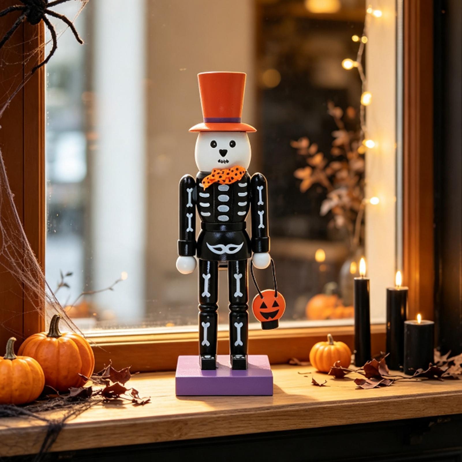 Halloween Nutcrackers Wooden S - Nutcracker Figurine ulasan dan harga