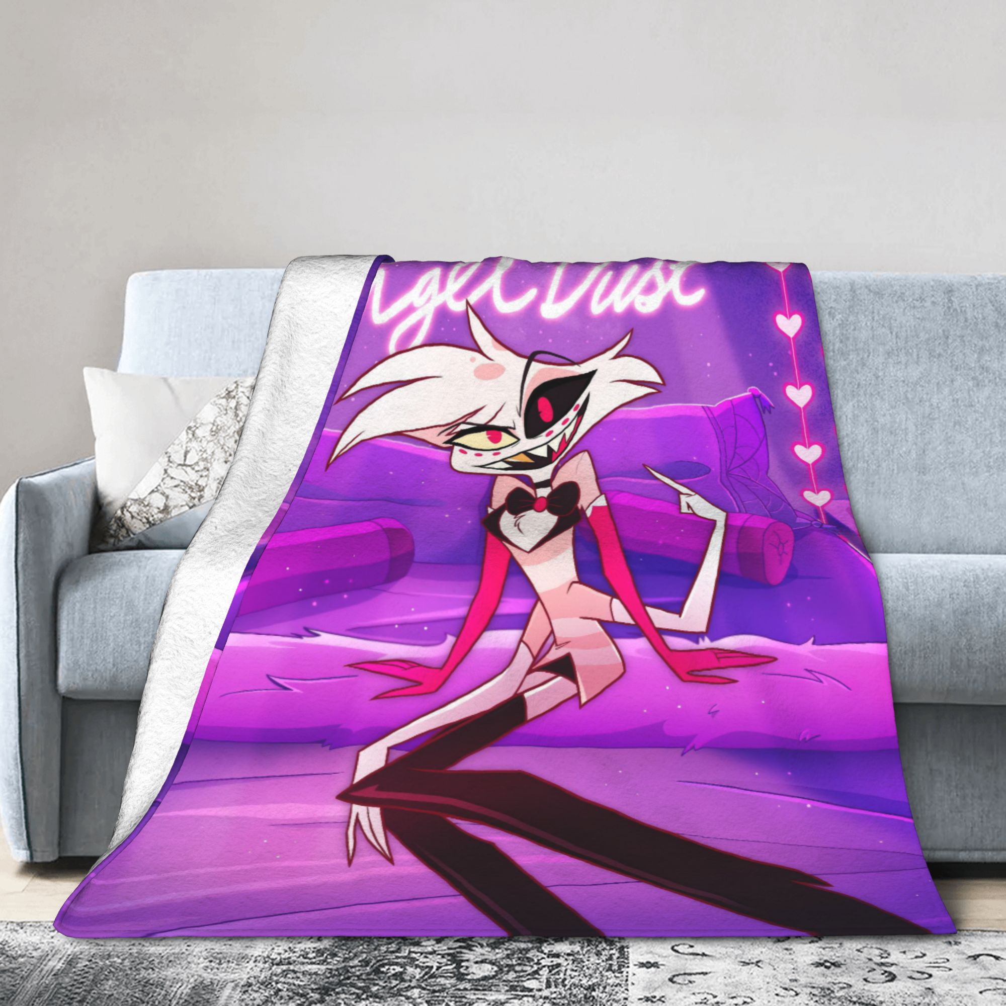 Cartoon Hazbins Hotels  Angel  - Christmas Throw Blanket ulasan dan harga