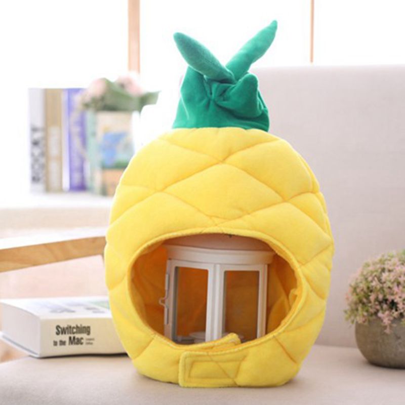 Funny Pineapple Fruit Plush Ha - Santa Hat Plush ulasan dan harga