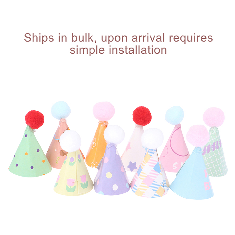 10pc/Set Diy Mini Hat Baking C - Santa Hat Plush ulasan dan harga