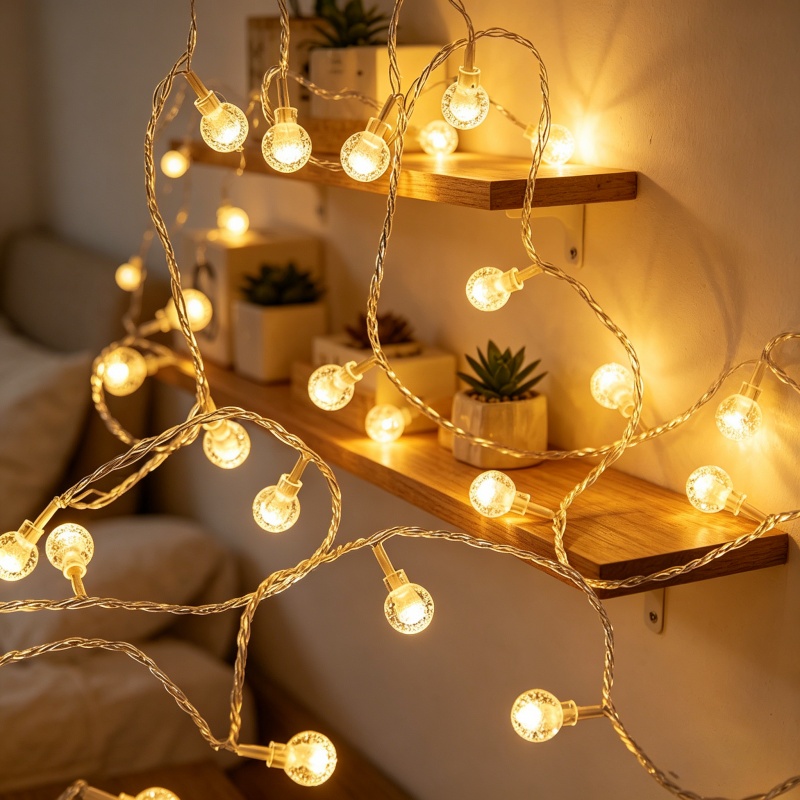 10/20/40/80LED Crystal Ball Ga - Led Fairy String Lights ulasan dan harga
