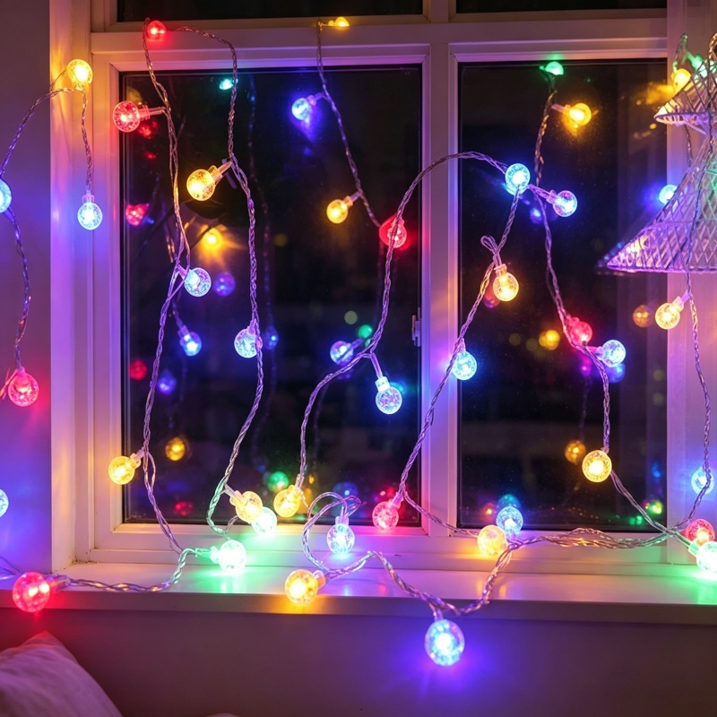 10/20/40/80LED Crystal Ball Ga - Led Fairy String Lights ulasan dan harga