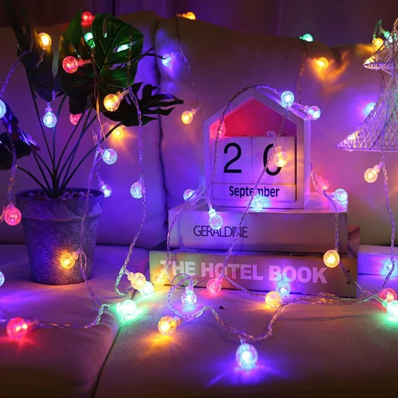 10/20/40/80LED Crystal Ball Ga - Led Fairy String Lights ulasan dan harga