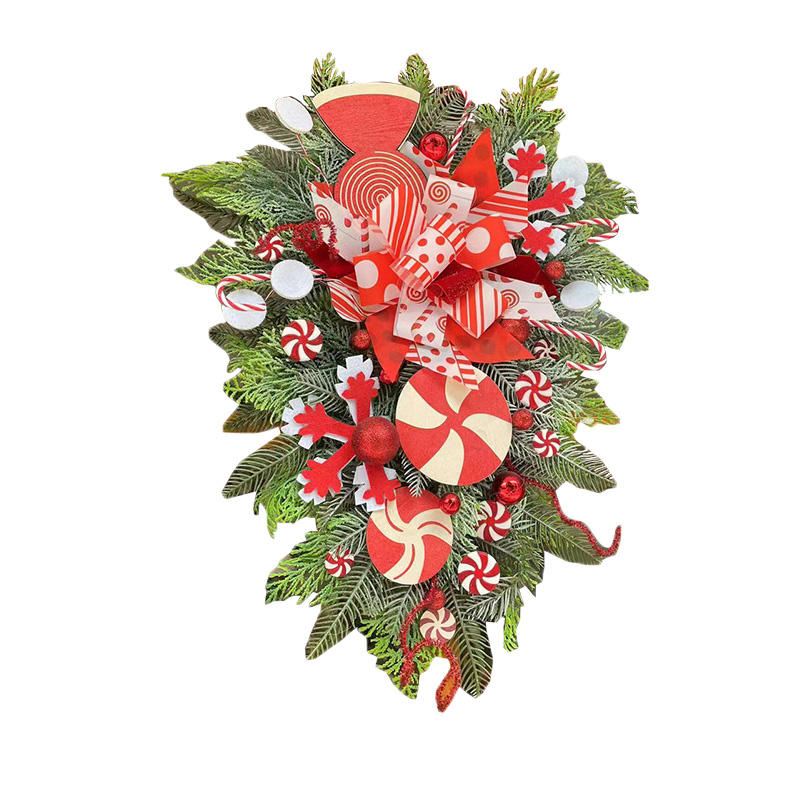 Christmas Wreath Candy Upside  - Christmas Tree Artificial ulasan dan harga