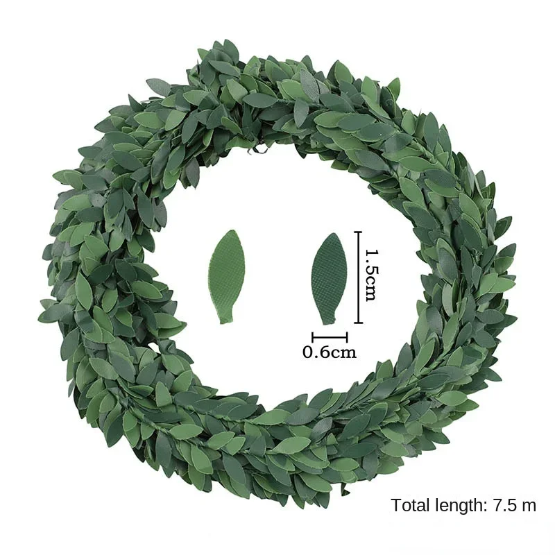7 Meters Iron Wire Green Leaf  - Christmas Wreath Fake ulasan dan harga