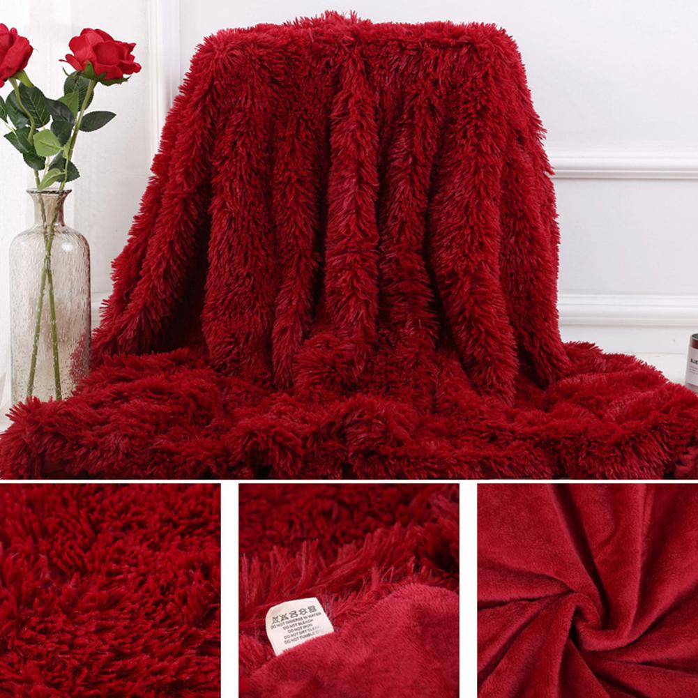 80x120cm Soft Fluffy Shaggy Wa - Christmas Throw Blanket ulasan dan harga