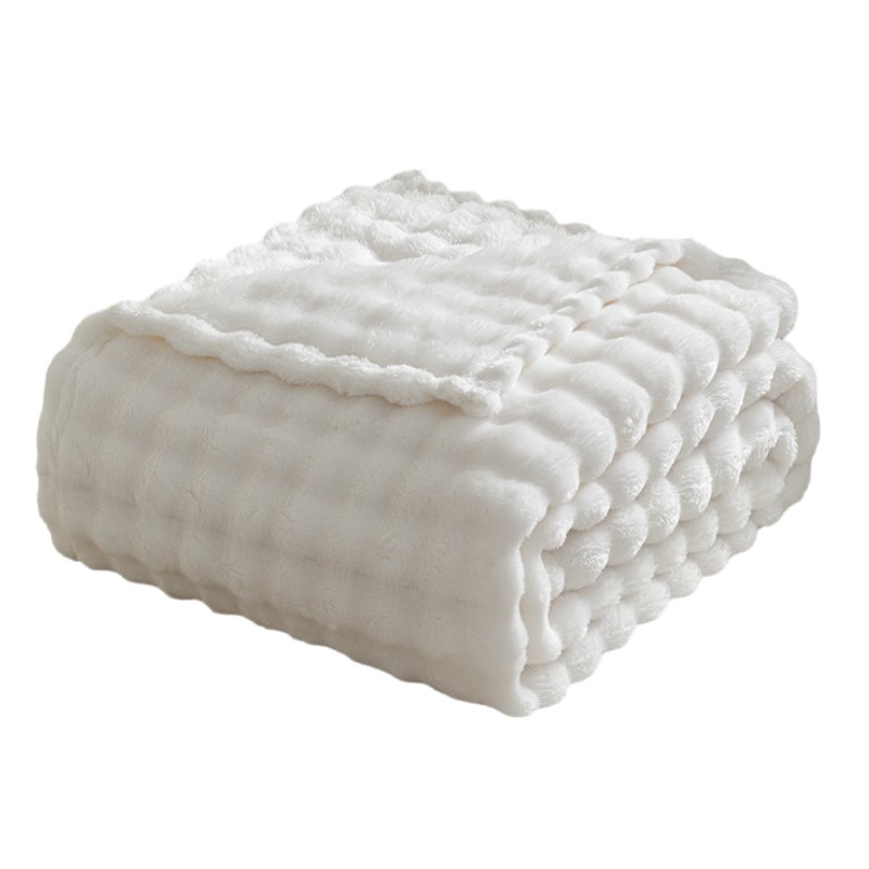 3D Bubble White Plush Blankets - Christmas Throw Blanket ulasan dan harga