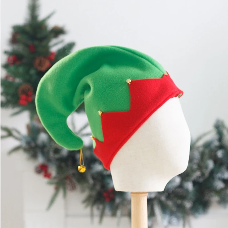 Plush Elf Hats With Metal Bell - Santa Hat Plush ulasan dan harga