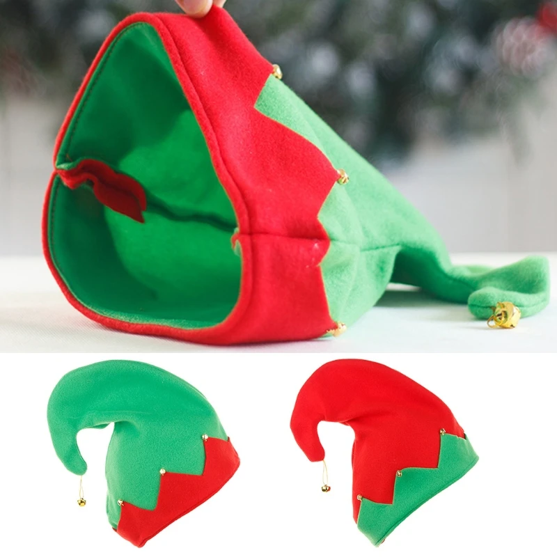 Plush Elf Hats With Metal Bell - Santa Hat Plush ulasan dan harga
