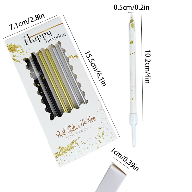 6 PCS Candles Happy Birthday C - Holiday Candle Set ulasan dan harga