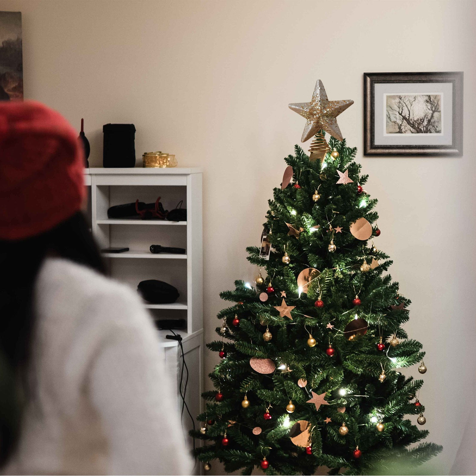 Christmas Tree Top Star Decora - Star Tree Topper ulasan dan harga