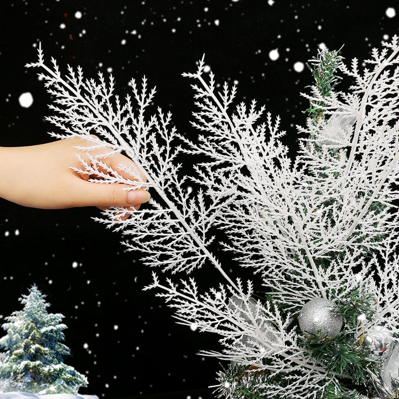 Christmas White Artificial Pin - Christmas Wreath Fake ulasan dan harga
