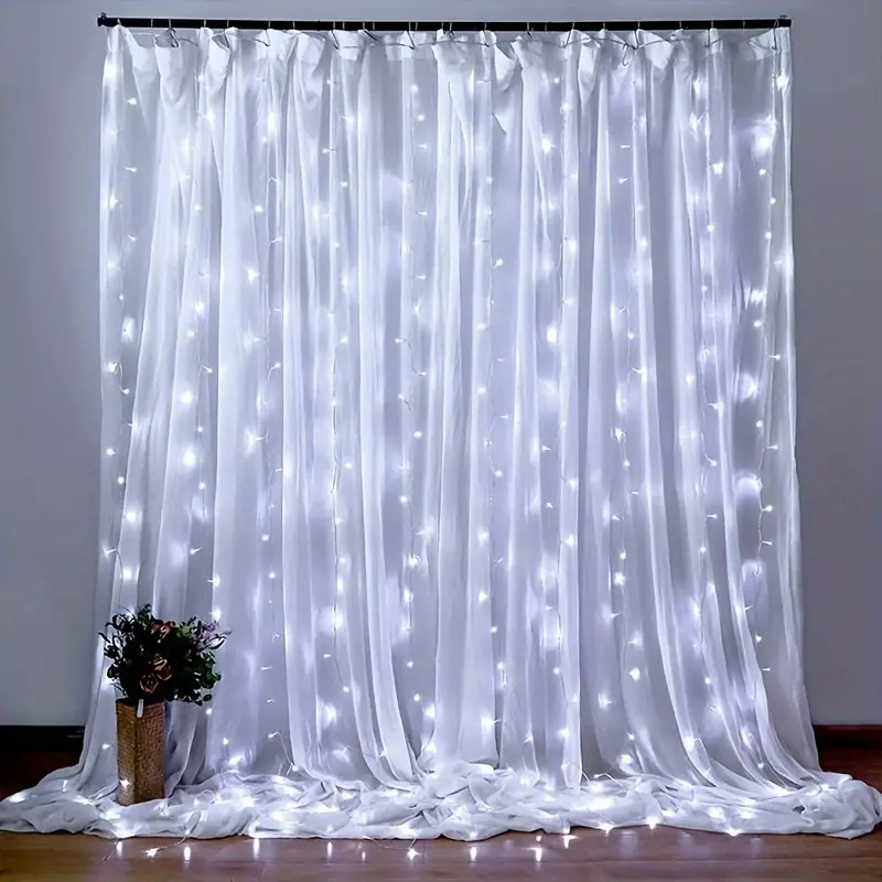 USB LED Curtain Lights Wedding - Led Fairy String Lights ulasan dan harga