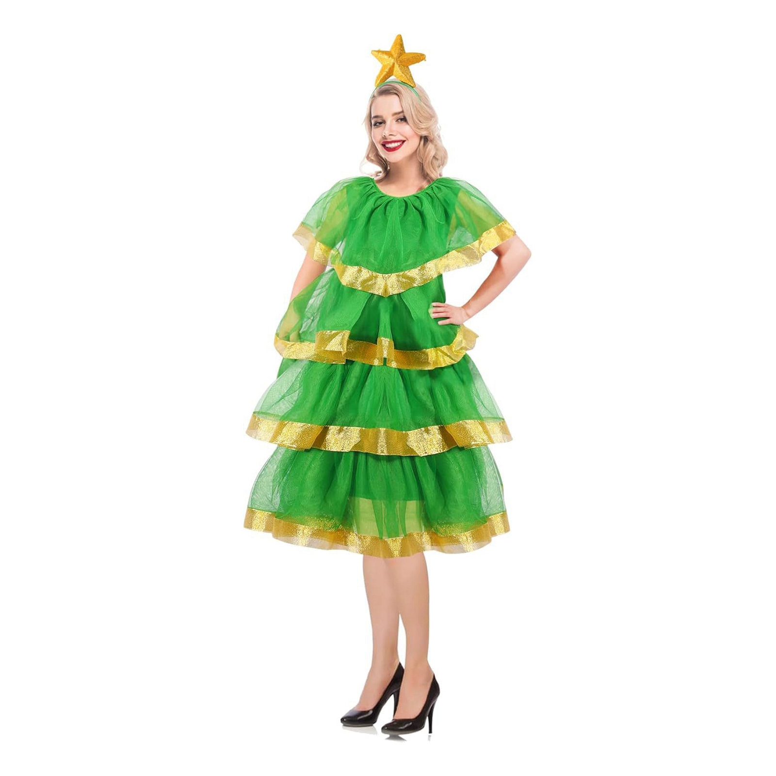 Christmas Lady Christmas Tree  - Elf Costume Christmas ulasan dan harga