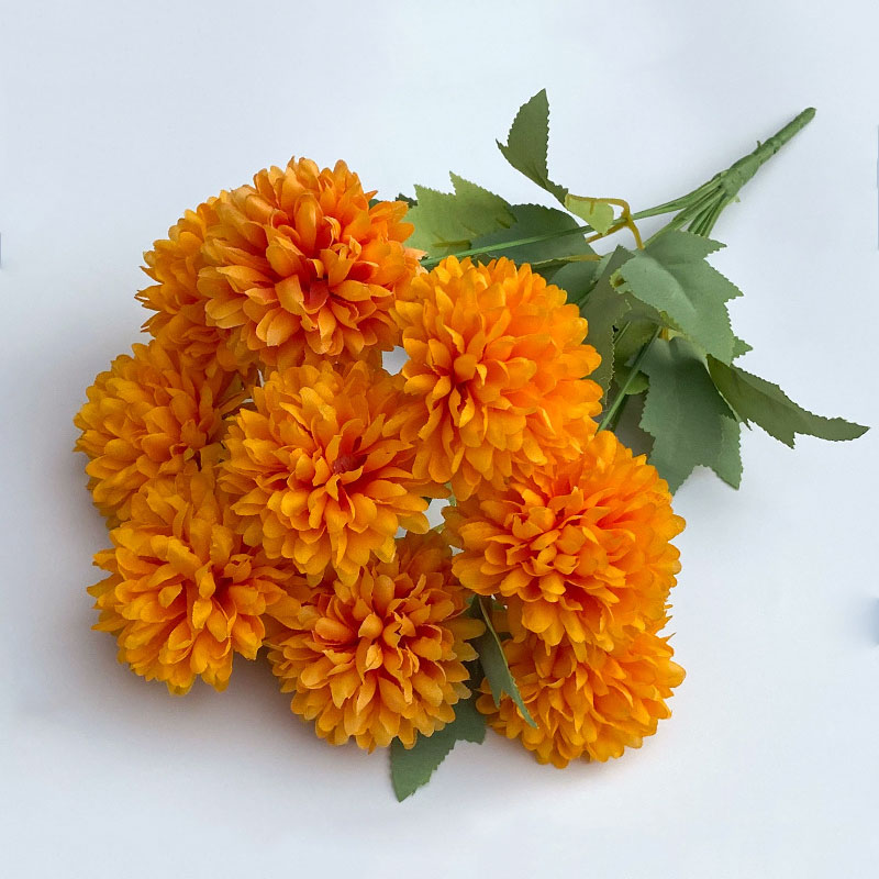 Artificial Flower Bouquet Chry - Christmas Wreath Fake ulasan dan harga