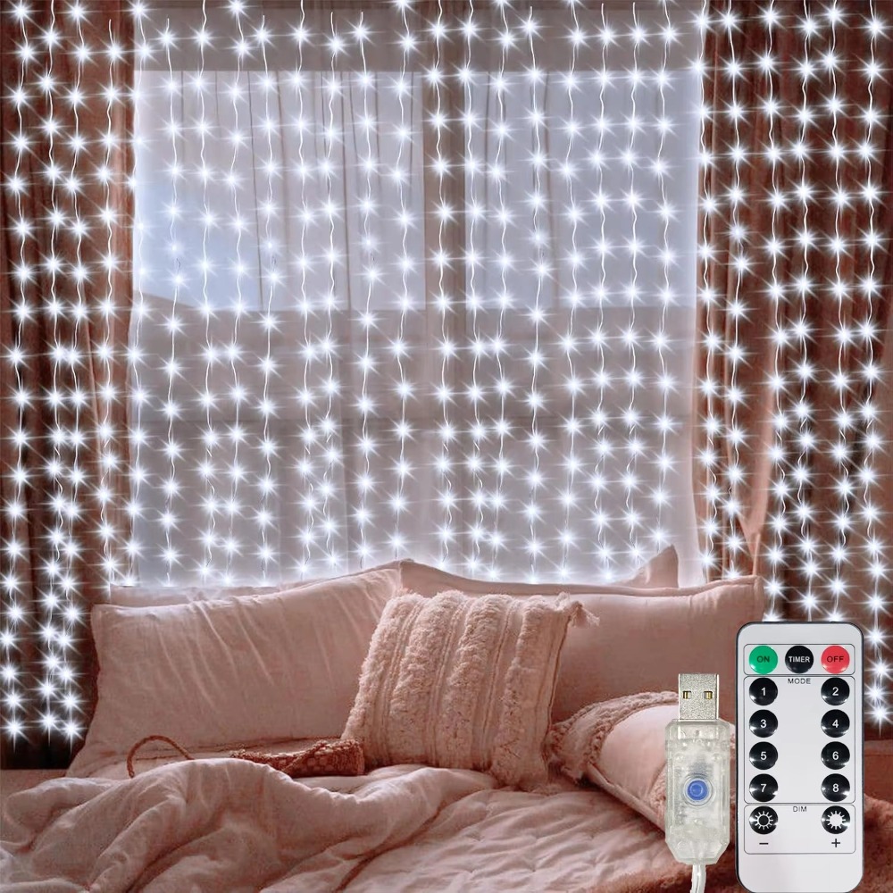 LED Curtain String Lights Garl - Led Fairy String Lights ulasan dan harga