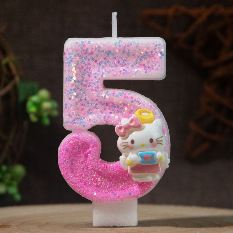Hello Kitty 0-9 Number Birthda - Holiday Candle Set ulasan dan harga