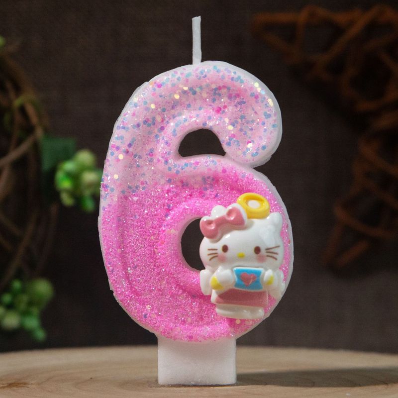 Hello Kitty 0-9 Number Birthda - Holiday Candle Set ulasan dan harga