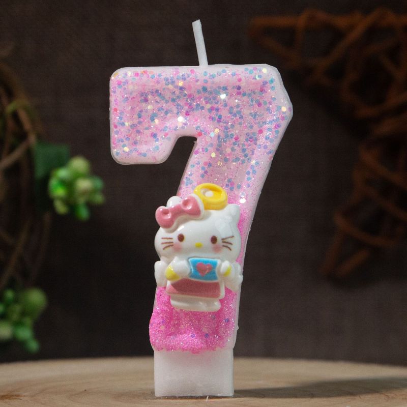Hello Kitty 0-9 Number Birthda - Holiday Candle Set ulasan dan harga