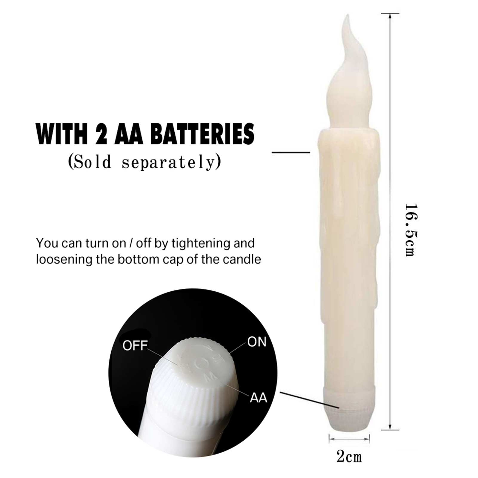 Pack of 24/12pc Flameless LED  - Holiday Candle Set ulasan dan harga