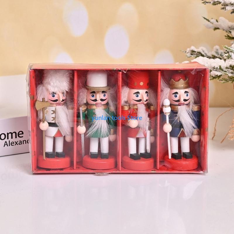 50LB 4Pcs Wooden Nutcracker Ki - Nutcracker Figurine ulasan dan harga